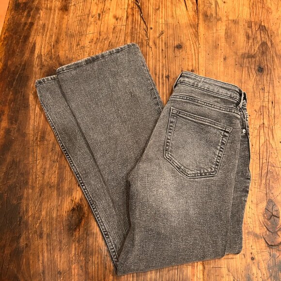 H&M Slim Bootcut / Flare Jeans — Washed Black — Size 4 - Picture 3 of 3